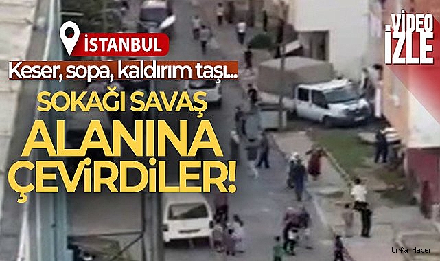 Arnavutköy'de iki aile arasındaki kavga sokağı savaş alanına çevirdi