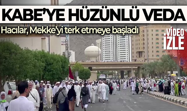 Hacılar, veda tavafı yaptı