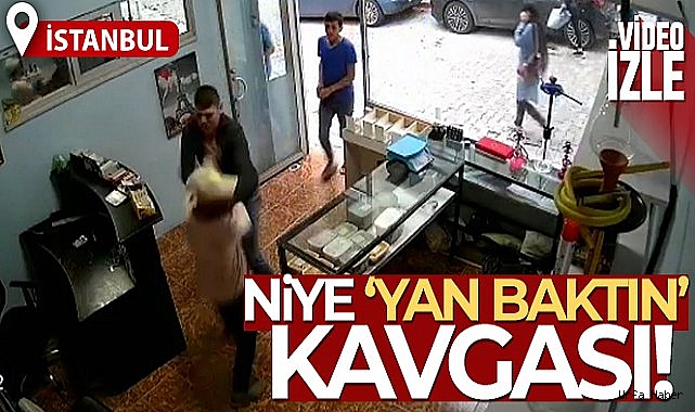 İstanbul'da 'yan bakma' kavgası kamerada