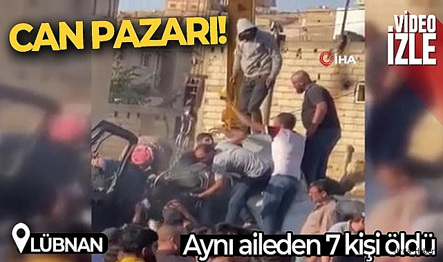 Lübnan'da taş yüklü kamyon araca çarptı: 7 ölü
