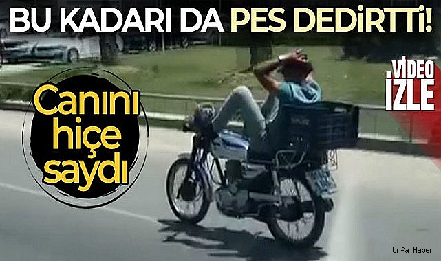Motosikletle tehlikeli yolculuk!