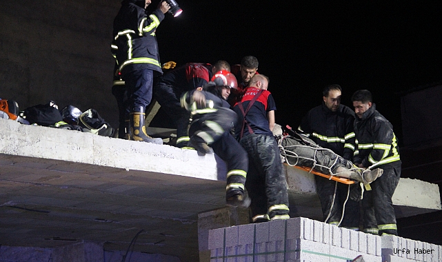 ŞANLIURFA'DA İNŞAAT ÇÖKTÜ, 3 İŞÇİ MOLOZLARIN ALTINDA KALDI