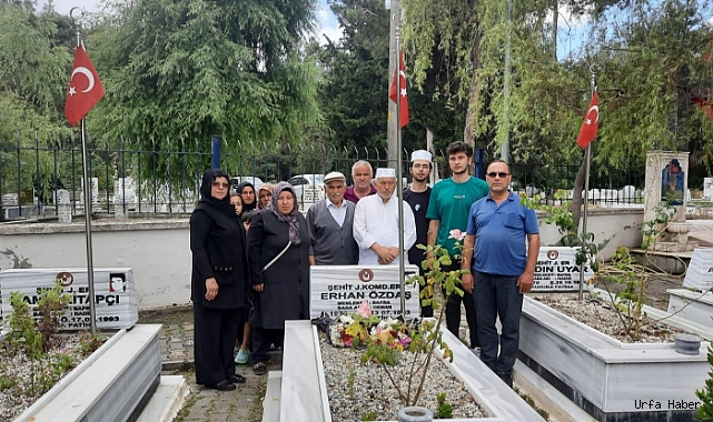 ŞANLIURFA’DA ŞEHİT OLAN ASKER MEZARI BAŞINDA ANILDI