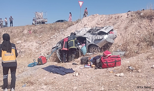 URFA'DA DEHŞETE DÜŞÜREN KAZA: 1 ÖLÜ, 1 YARALI