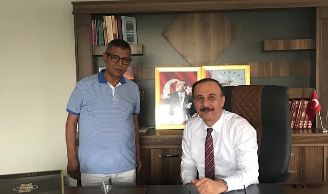 Urfa Haber Yazarı eski Şanlıurfa Valisi Abdullah Erin'i ziyaret etti