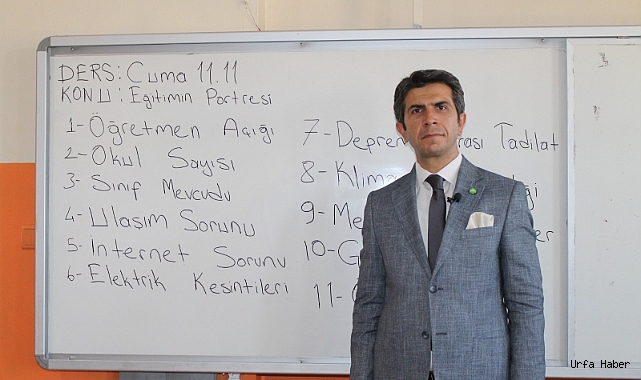 HÜDA PAR ŞANLIURFA'NIN EĞİTİM PORTRESİNİ SUNDU