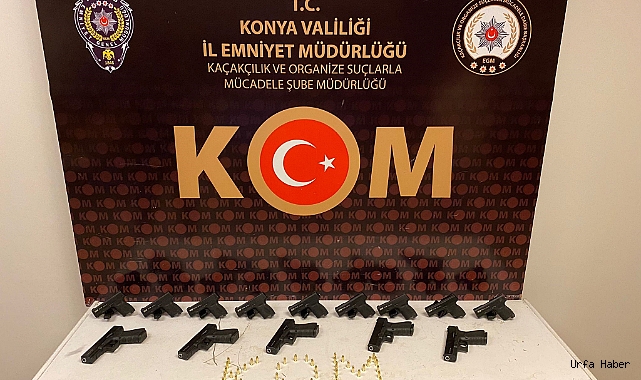 Kamp malzemeleri arasından çok sayıda ruhsatsız tabanca bulundu
