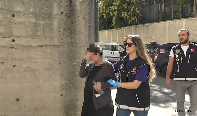 Karnı burnunda torbacı adliyeye böyle geldi