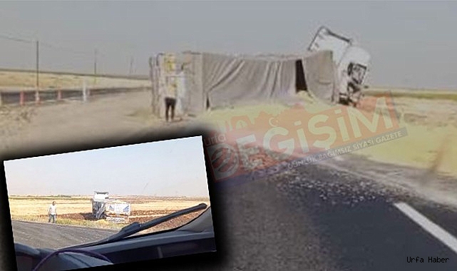 ŞANLIURFA'DA 2 TIR KAFA KAFAYA ÇARPIŞTI! YARALILAR VAR
