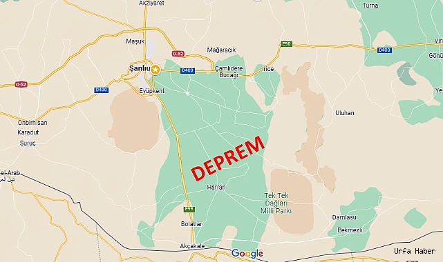 ŞANLIURFA'DA DEPREM