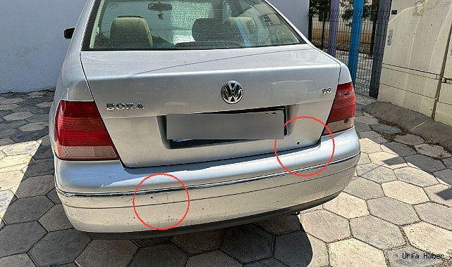 SİVEREK’TE PARK HALİNDEKİ OTOMOBİLE SİLAHLI SALDIRI