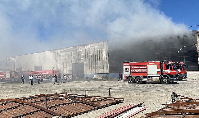 URFA'DA FABRİKA'DA YANGIN!