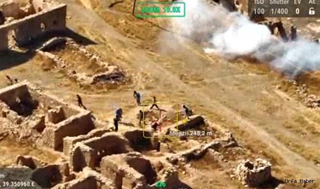 SALDIRI ANLARI DRONE İLE GÖRÜNTÜLENDİ