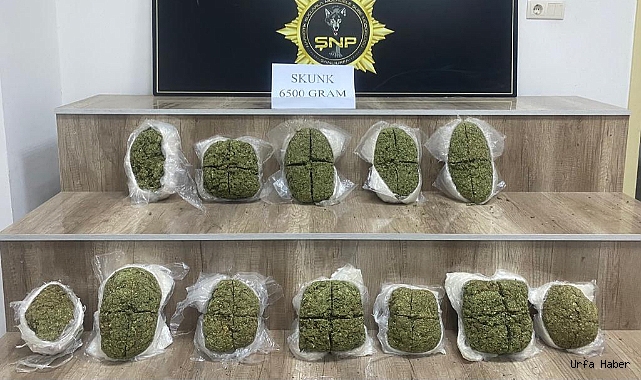Şanlıurfa’da 6 buçuk kilo uyuşturucu ele geçirildi
