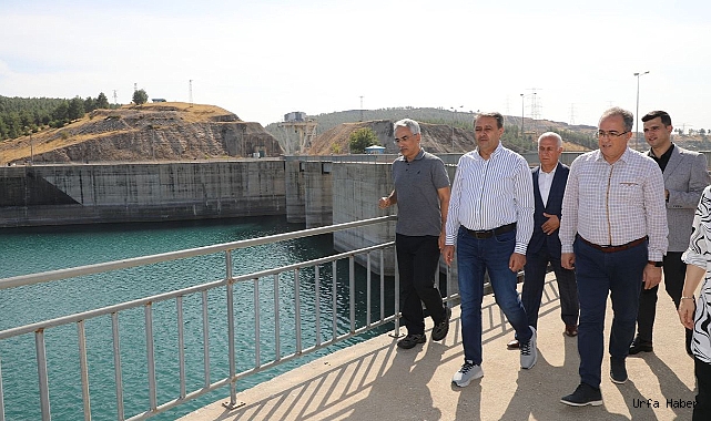 VALİ ŞILDAK ATATÜRK BARAJINDA İNCELEMELERDE BULUNDU