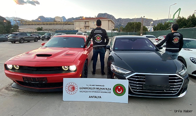 187 MİLYON LİRALIK KAÇAK LÜKS ARAÇLARA EL KOYULDU
