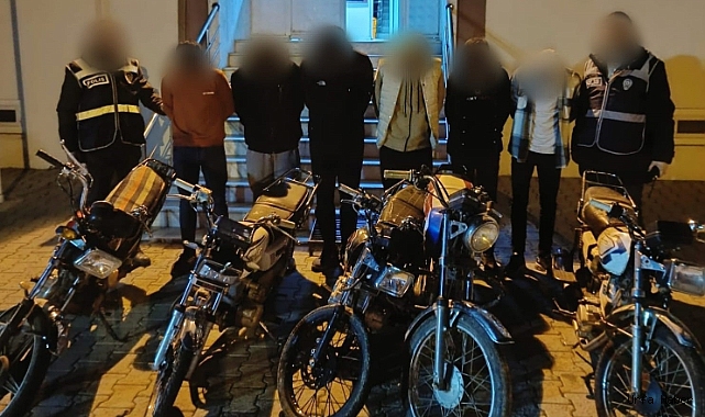 ÇALINTI MOTOSİKLETLE İLGİLİ 6 GÖZALTI