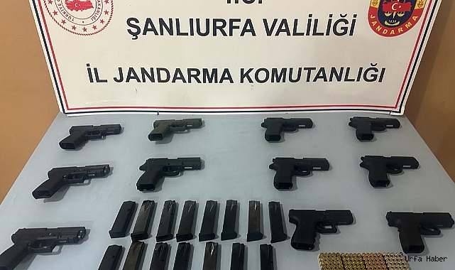 ŞANLIURFA’DA 11 RUHSATSIZ TABANCA ELE GEÇİRİLDİ: 3 GÖZALTI
