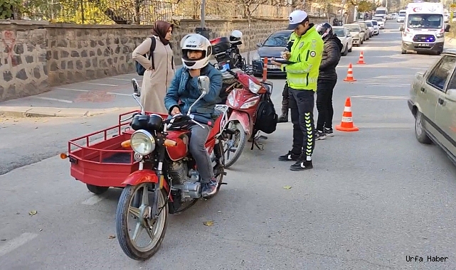 ŞANLIURFA’DA 72 MOTOSİKLET TRAFİKTEN MEN EDİLDİ