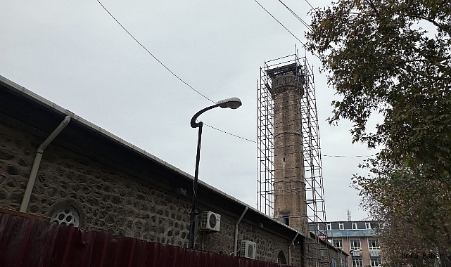 ULU CAMİİ MİNARESİ ONARILMAYA BAŞLANDI