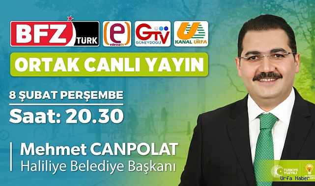 BAŞKAN CANPOLAT, ORTAK CANLI YAYINA ÇIKIYOR