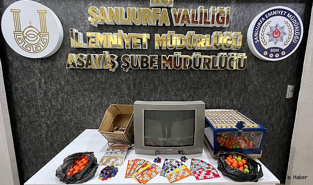 ŞANLIURFA'DA KUMAR OPERASYONU: 5 GÖZALTI