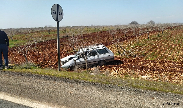 DEVRİLEN OTOMOBİLİN SÜRÜCÜSÜ YARALANDI