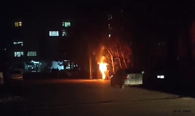 ŞANLIURFA'DA ELEKTRİK PANOSU BOMBA GİBİ PATLADI