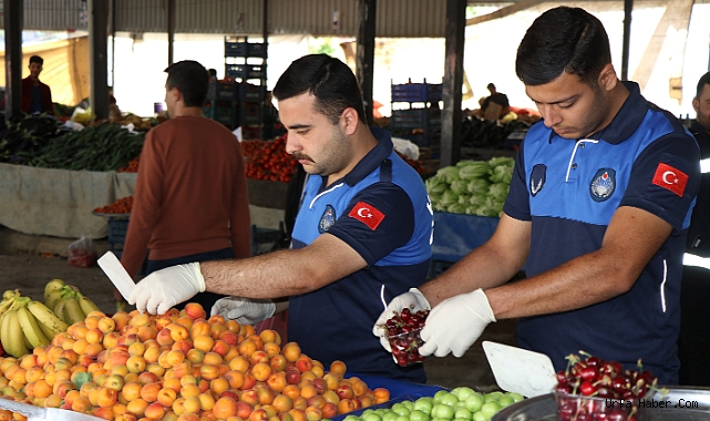 ZABITA PAZAR YERLERİNİ DENETLEDİ