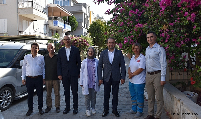 SAĞLIK MÜDÜRÜ ŞENKUL, EV ZİYARETLERİNE DEVAM EDİYOR