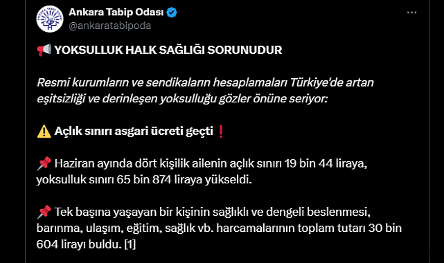 "YOKSULLUK HALK SAĞLIĞI SORUNUDUR, HER 10 ÇOCUKTAN 3'Ü YOKSUL"