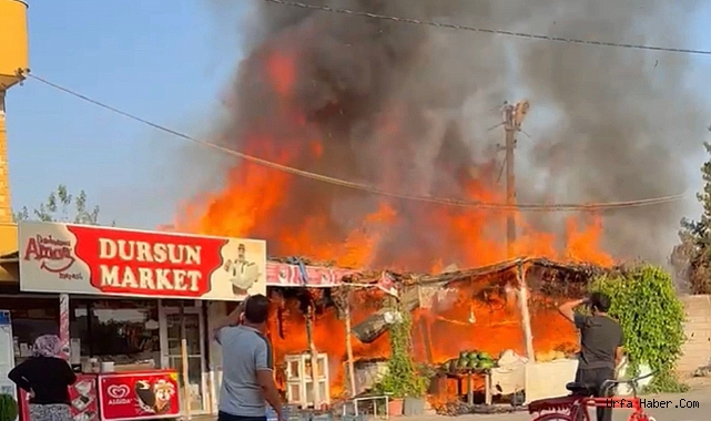 ALEVLERE TESLİM OLAN MARKET KÜLE DÖNDÜ