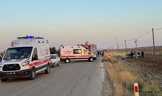 ŞANLIURFA'DA TRAFİK KAZASI: 5 YARALI