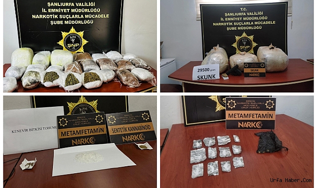 ŞANLIURFA'DA UYUŞTURUCU OPERASYONU: 13 TUTUKLAMA