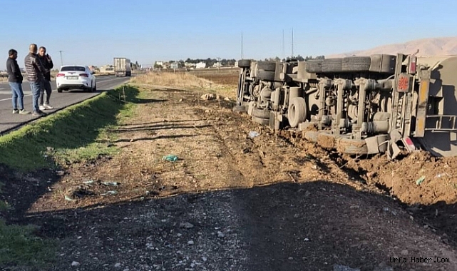 MARDİN’DE HAM PETROL YÜKLÜ TANKER DEVRİLDİ: 1 YARALI