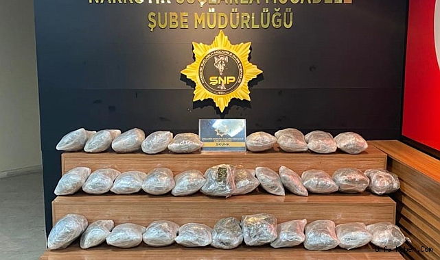 ŞANLIURFA'DA 29 KİLOGRAM SKUNK ELE GEÇİRİLDİ: 1 GÖZALTI