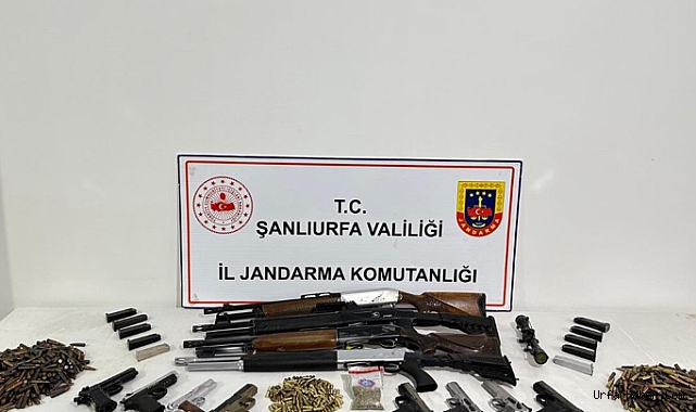 ŞANLIURFA’DA SİLAH VE UYUŞTURUCU OPERASYONU: 5 GÖZALTI