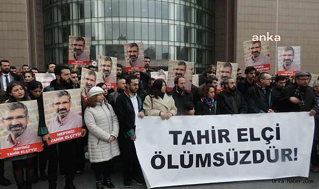 TAHİR ELÇİ, KATLEDİLİŞİNİN 9’UNCU YILINDA BAKIRKÖY ADLİYESİ ÖNÜNDE MESLEKTAŞLARI TARAFINDAN ANILDI