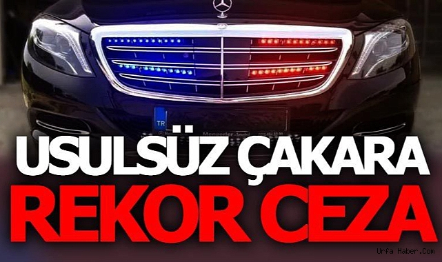 ÇAKAR KULLANAN SÜRÜCÜYE REKOR CEZA