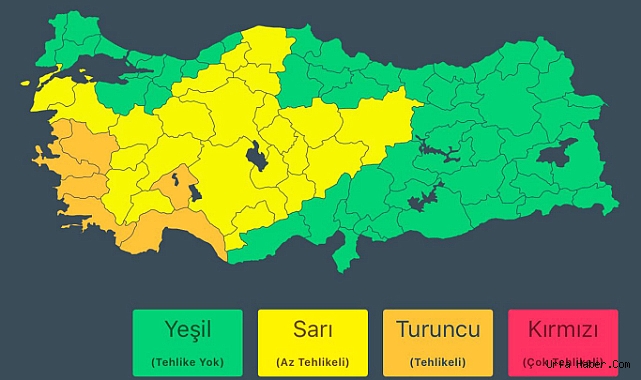 İÇİŞLERİ BAKANLIĞI'NDAN 6 İLDE AŞIRI YAĞIŞLAR İÇİN "TURUNCU UYARI"