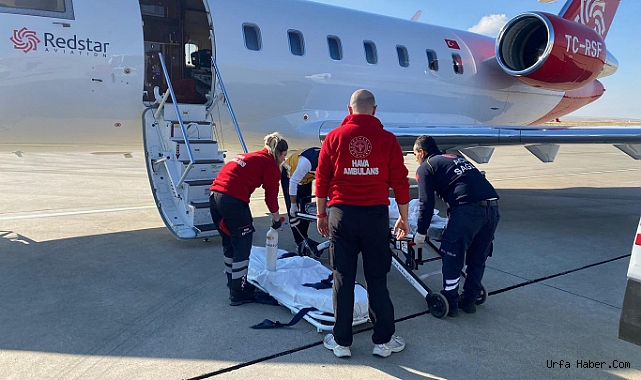 ŞANLIURFA'DA 2 YAŞINDAKİ ÇOCUK UÇAK AMBULANSLA ANKARA'YA SEVK EDİLDİ