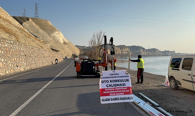 HALFETİ-BİRECİK YOLUNDA TRAFİK GÜVENLİĞİ ARTIRILIYOR