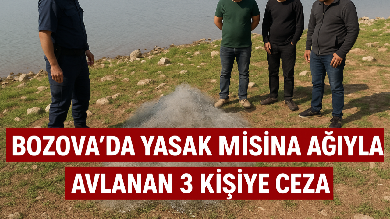Bozova’da Yasak Misina Ağıyla Avlanan 3 Kişiye Ceza
