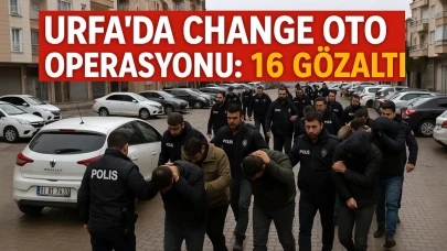 Urfa'da Change Oto Operasyonu: 16 Gözaltı