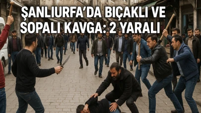 Şanlıurfa’da Bıçaklı Ve Sopalı Kavga: 2 Yaralı