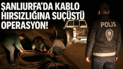 Şanlıurfa’da Kablo Hırsızlığına Suçüstü Operasyon