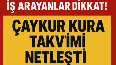 İş Arayanlar Dikkat! Çaykur Kura Takvimi Netleşti