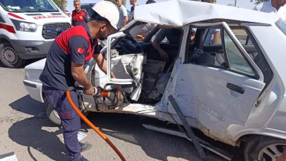 Şanlıurfa’da Zincirleme Kaza : 2 Yaralı !