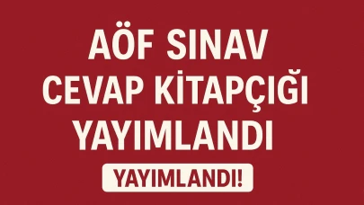 AÖF SINAV CEVAP KİTAPÇIĞI EKRANI AÇILDI!