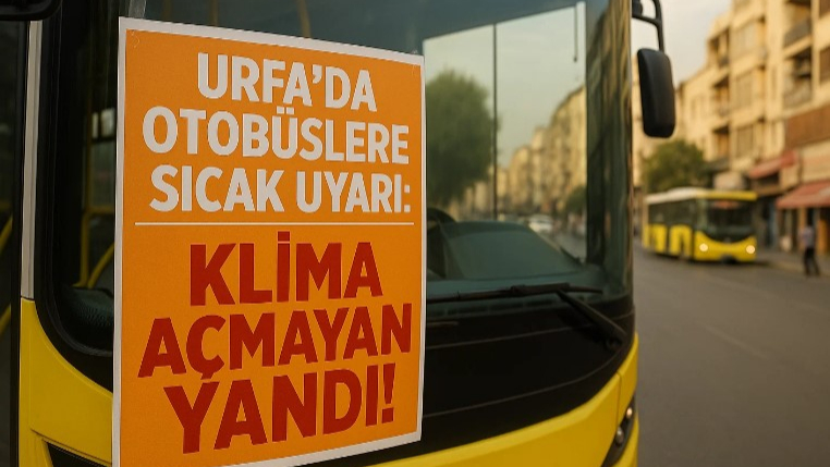 Urfa’da Otobüslere Sıcak Uyarı: Klima Açmayan Yandı!